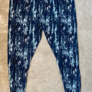 H&M Blue Tie Dyed Leggings